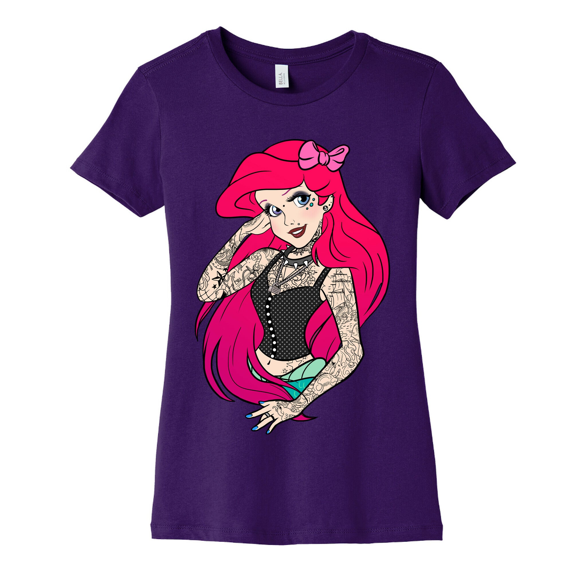 Punk Princess Mermaid Women's Cotton Tee
